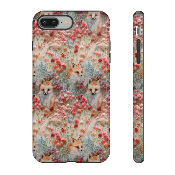 Cottagecore Fox 3D Aesthetic Phone Case for iPhone, Samsung, Pixel