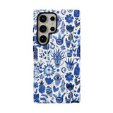 Blue State of Life Phone Case - Trendy Navy Blue Collage Protective Phone Cover for iPhone, Samsung, Pixel