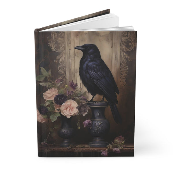 Raven Dark Academia Aesthetic Notebook - Hardcover Gothic Journal