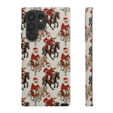 Cowboy Santa Embroidery Phone Case for iPhone, Samsung, Pixel Samsung Galaxy S22 Ultra / Glossy
