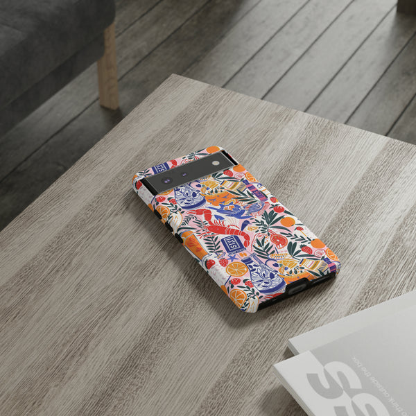Sweet n Sour Collage Phone Case - Trendy Coastal Aesthetic Protective Phone Cover for iPhone, Samsung, Pixel