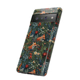 Botanical Fox Aesthetic Phone Case for iPhone, Samsung, Pixel