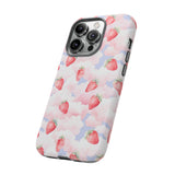 Dreamy Strawberry Cloud Phone Case - Pretty Pink Sky Protective Phone Cover for iPhone, Samsung, Pixel