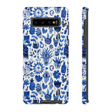 Blue State of Life Phone Case - Trendy Navy Blue Collage Protective Phone Cover for iPhone, Samsung, Pixel