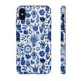 Blue State of Life Phone Case - Trendy Navy Blue Collage Protective Phone Cover for iPhone, Samsung, Pixel