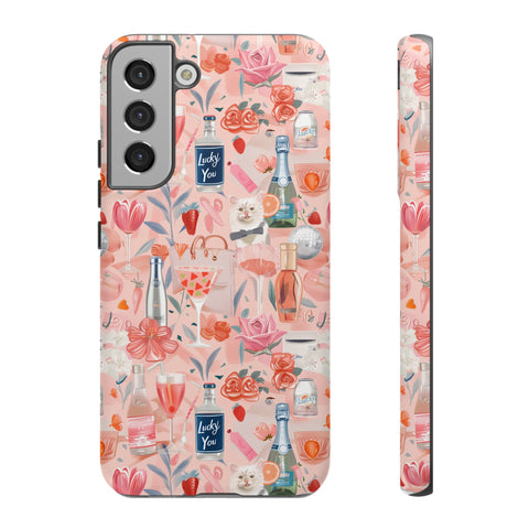 Pretty Pink Collage Phone Case - Preppy Trendy Art Aesthetic Phonecase for iPhone, Samsung, Pixel