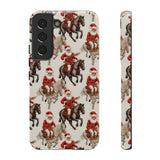 Cowboy Santa Embroidery Phone Case for iPhone, Samsung, Pixel Samsung Galaxy S22 / Glossy