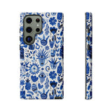 Blue State of Life Phone Case - Trendy Navy Blue Collage Protective Phone Cover for iPhone, Samsung, Pixel