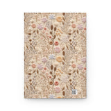 Dreamy Meadow Wildflower Journal - Hardcover Blank Lined Notebook