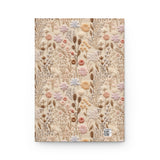 Dreamy Meadow Wildflower Journal - Hardcover Blank Lined Notebook