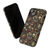 Magical Skull Garden Aesthetic 3D Phone Case for iPhone, Samsung, Pixel