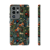 Botanical Fox Aesthetic Phone Case for iPhone, Samsung, Pixel