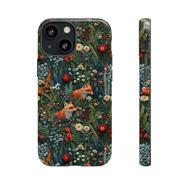 Botanical Fox Aesthetic Phone Case for iPhone, Samsung, Pixel