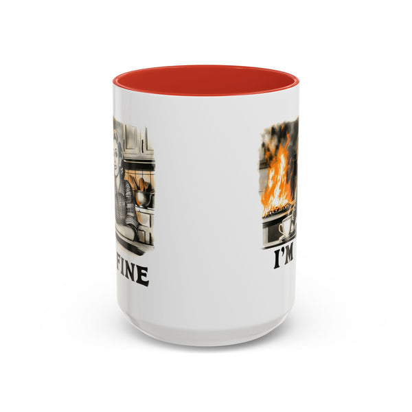 "I'm Fine" Retro Art Mug - Nostalgic Charm & Classic Humor Gift