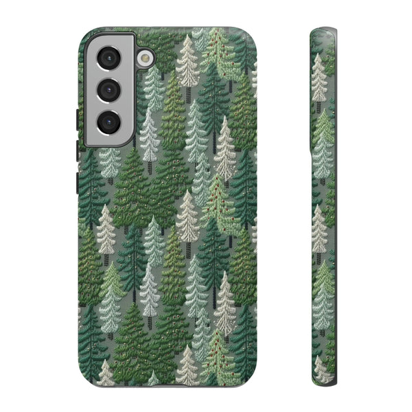 Christmas Forest 3D Aesthetic Phone Case for iPhone, Samsung, Pixel