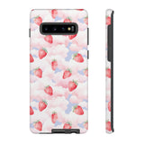 Dreamy Strawberry Cloud Phone Case - Pretty Pink Sky Protective Phone Cover for iPhone, Samsung, Pixel