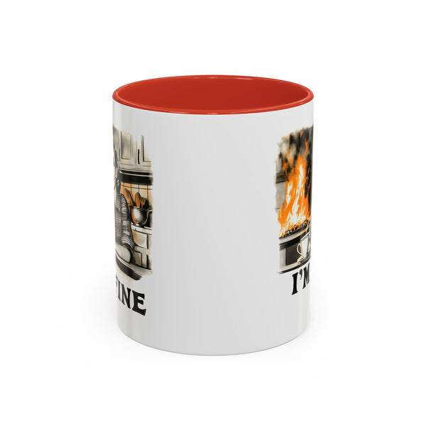 "I'm Fine" Retro Art Mug - Nostalgic Charm & Classic Humor Gift