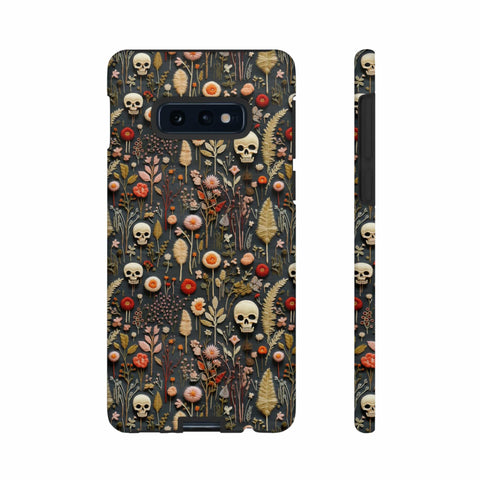 Magical Skull Garden Aesthetic 3D Phone Case for iPhone, Samsung, Pixel