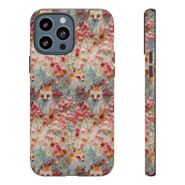 Cottagecore Fox 3D Aesthetic Phone Case for iPhone, Samsung, Pixel