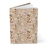 Dreamy Meadow Wildflower Journal - Hardcover Blank Lined Notebook