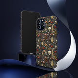 Magical Skull Garden Aesthetic 3D Phone Case for iPhone, Samsung, Pixel