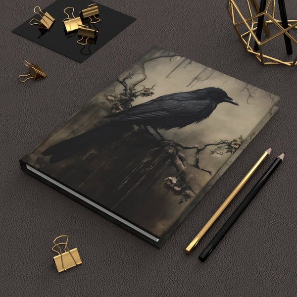 Gothic Raven Notebook - Dark Academia Aesthetic Journal