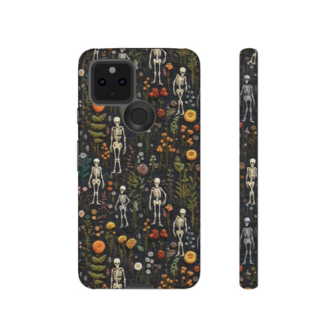 Mini Skeletons in Mystique Garden 3D Phone Case for iPhone, Samsung, Pixel