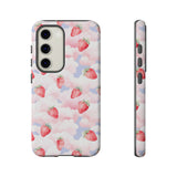 Dreamy Strawberry Cloud Phone Case - Pretty Pink Sky Protective Phone Cover for iPhone, Samsung, Pixel