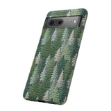 Christmas Forest 3D Aesthetic Phone Case for iPhone, Samsung, Pixel