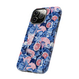 Beachy Blue Collage Phone Case - Trendy Navy Blue and Pink Aesthetic Protective Phone Cover for iPhone, Samsung, Pixel