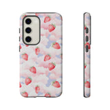 Dreamy Strawberry Cloud Phone Case - Pretty Pink Sky Protective Phone Cover for iPhone, Samsung, Pixel