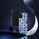 Blue State of Life Phone Case - Trendy Navy Blue Collage Protective Phone Cover for iPhone, Samsung, Pixel