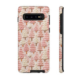 Pink Christmas Trees 3D Embroidery Phone Case for iPhone, Samsung, Pixel Samsung Galaxy S10 / Matte