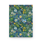 Lagoon Meadow Wildflower Journal - Hardcover Blank Lined Notebook