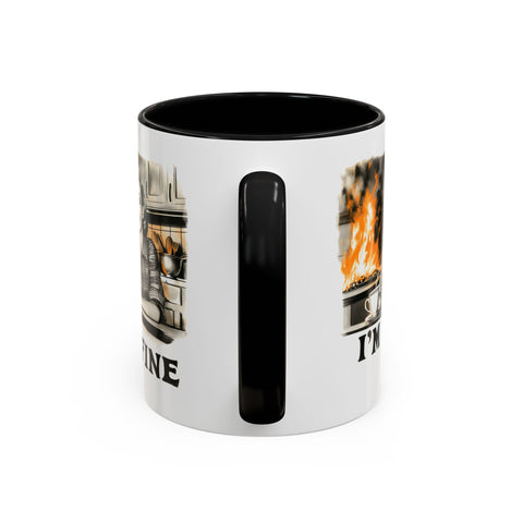 "I'm Fine" Retro Art Mug - Nostalgic Charm & Classic Humor Gift