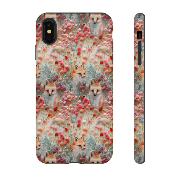 Cottagecore Fox 3D Aesthetic Phone Case for iPhone, Samsung, Pixel
