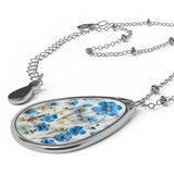 Forget Me Not Pressed Flower Necklace - Dried Flower Jewelry