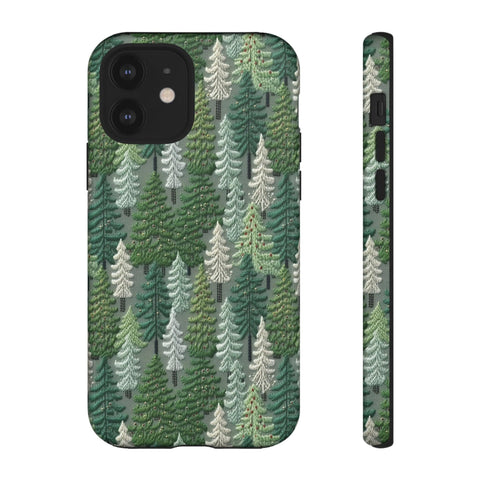 Christmas Forest 3D Aesthetic Phone Case for iPhone, Samsung, Pixel