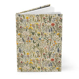 Delicate Wildflowers Journal - Hardcover Blank Lined Flowers Notebook