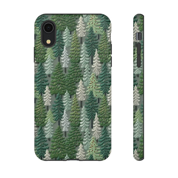 Christmas Forest 3D Aesthetic Phone Case for iPhone, Samsung, Pixel