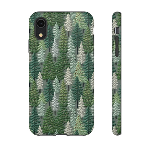 Christmas Forest 3D Aesthetic Phone Case for iPhone, Samsung, Pixel