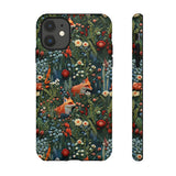 Botanical Fox Aesthetic Phone Case for iPhone, Samsung, Pixel