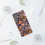 Citrus Coast Collage Phone Case - Blue Orange Trendy Coastal Art Protective Phone Cover for iPhone, Samsung, Pixel