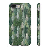 Christmas Forest 3D Aesthetic Phone Case for iPhone, Samsung, Pixel iPhone 8 Plus / Glossy