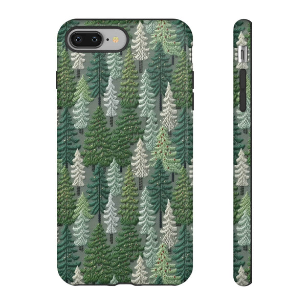 Christmas Forest 3D Aesthetic Phone Case for iPhone, Samsung, Pixel