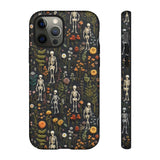 Mini Skeletons in Mystique Garden 3D Phone Case for iPhone, Samsung, Pixel iPhone 12 Pro / Matte
