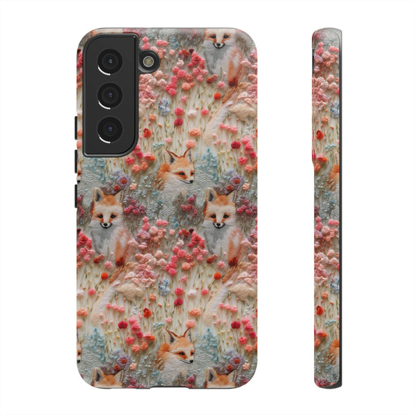 Cottagecore Fox 3D Aesthetic Phone Case for iPhone, Samsung, Pixel