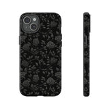 Black Roses Aesthetic Phone Case for iPhone, Samsung, Pixel iPhone 15 Plus / Glossy