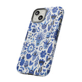 Blue State of Life Phone Case - Trendy Navy Blue Collage Protective Phone Cover for iPhone, Samsung, Pixel