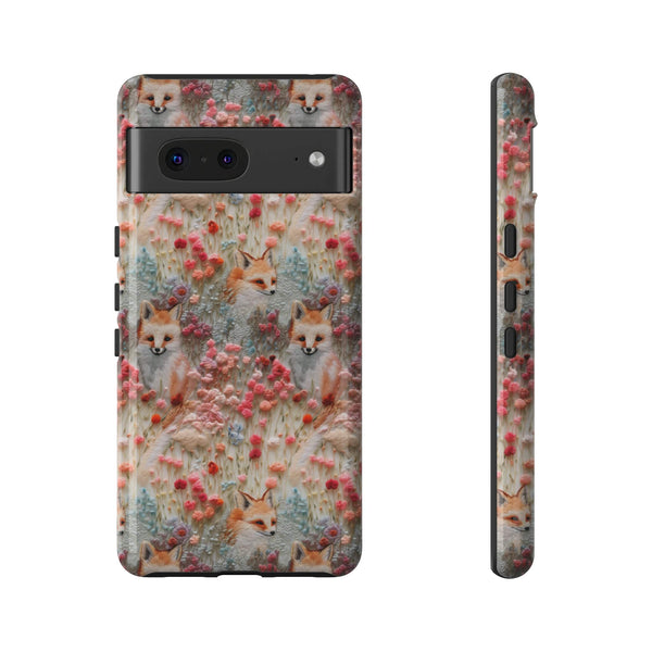 Cottagecore Fox 3D Aesthetic Phone Case for iPhone, Samsung, Pixel